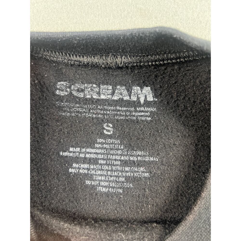 Scream GhostFace Men's Small Black Pullover Sweatshirt Halloween - Picture 3 of 6